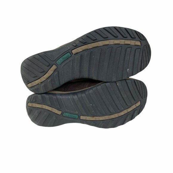 LL Bean womens comfort moccasin brown suede sz 7.5 wide - Picture 4 of 6